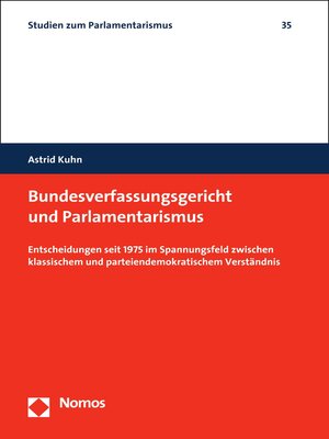 cover image of Bundesverfassungsgericht und Parlamentarismus